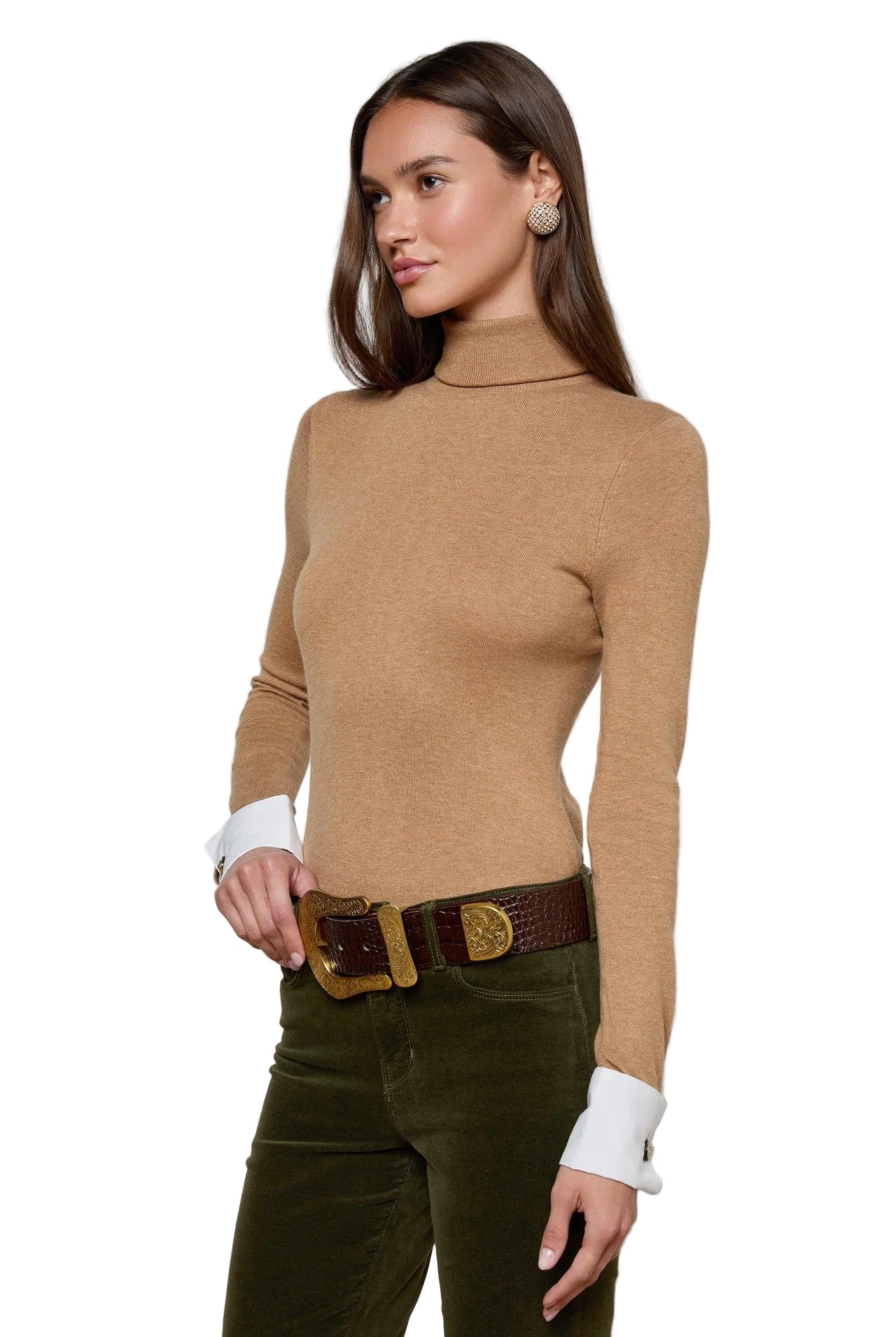 FLORA POPLIN CUFF SWEATER-sassanova