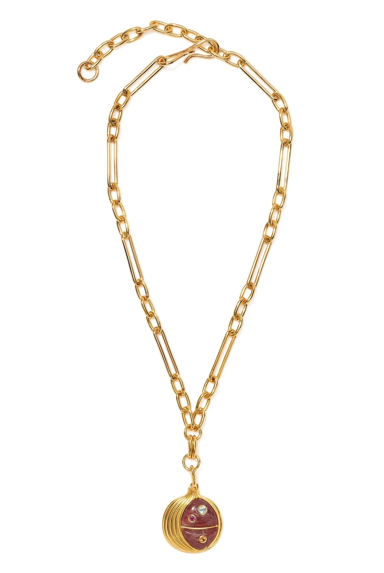 POMEGRANATE PENDANT NECKLACE- MULTI
sassanova