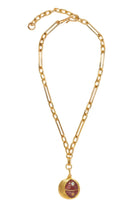 POMEGRANATE PENDANT NECKLACE- MULTI
sassanova