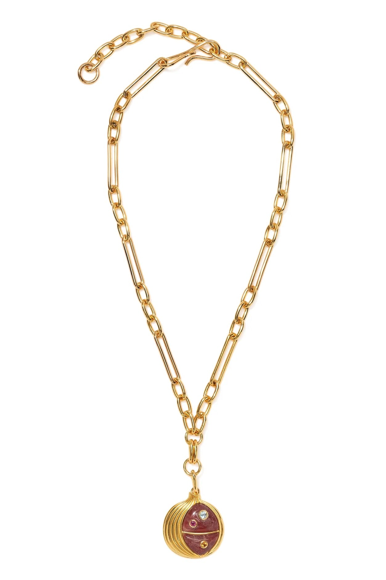 POMEGRANATE PENDANT NECKLACE- MULTI
sassanova