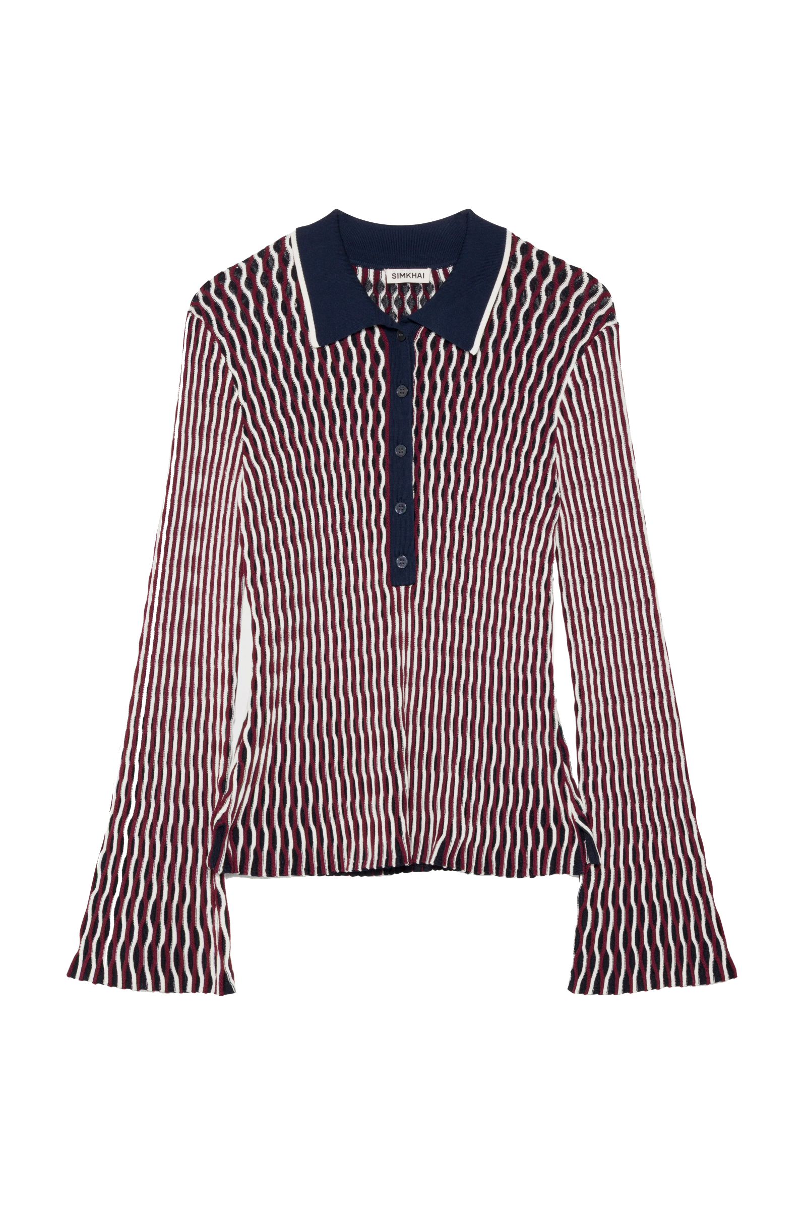 COLLEEN L/S POLO TOP - sassanova