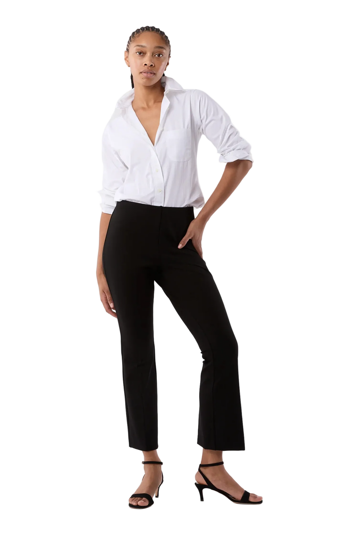FAYE FLARE CROPPED PANT Sassanova