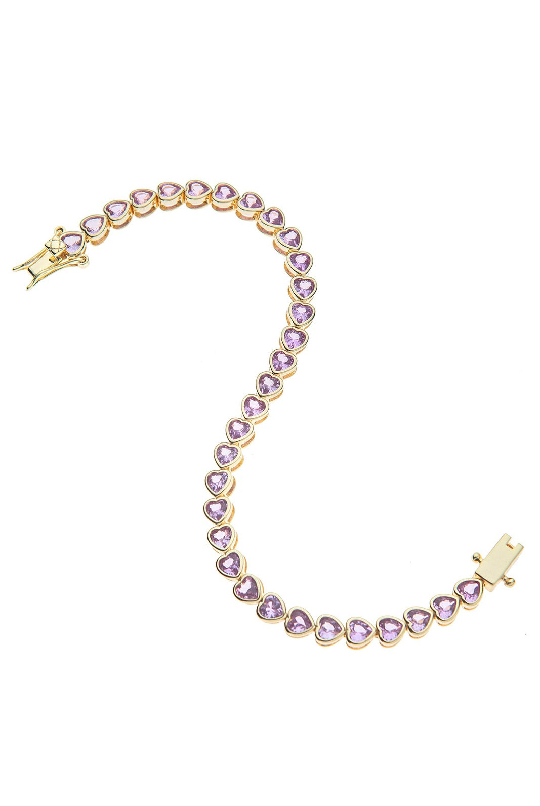 MADE FROM LOVE PINK TENNIS BRACELET - Bracelets - Sassanova