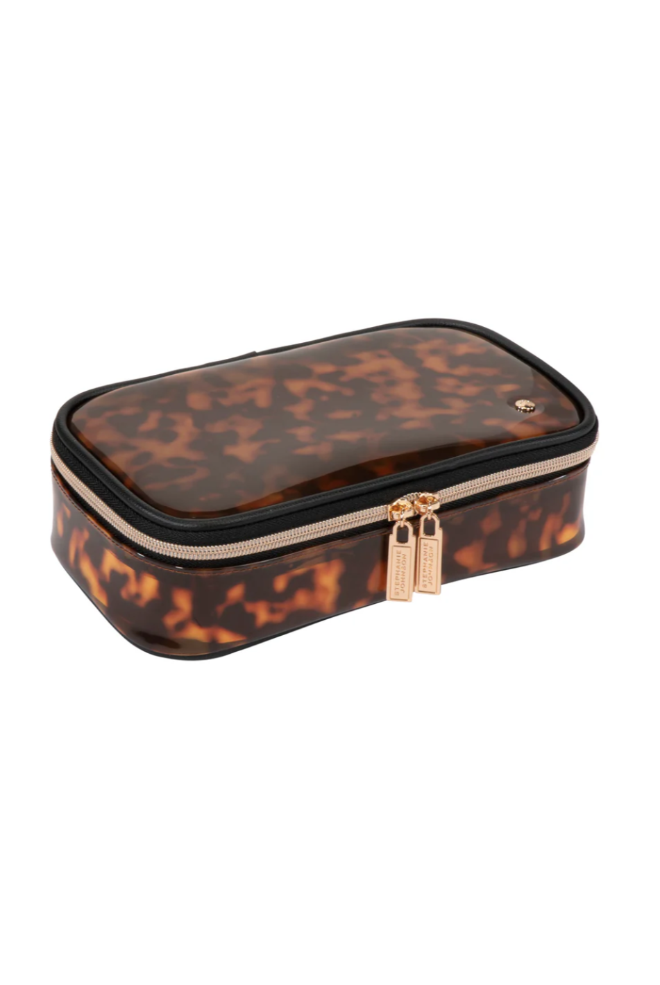 MIAMI TORTOISE CLAIRE MEDIUM MAKEUP CASE - sassanova
