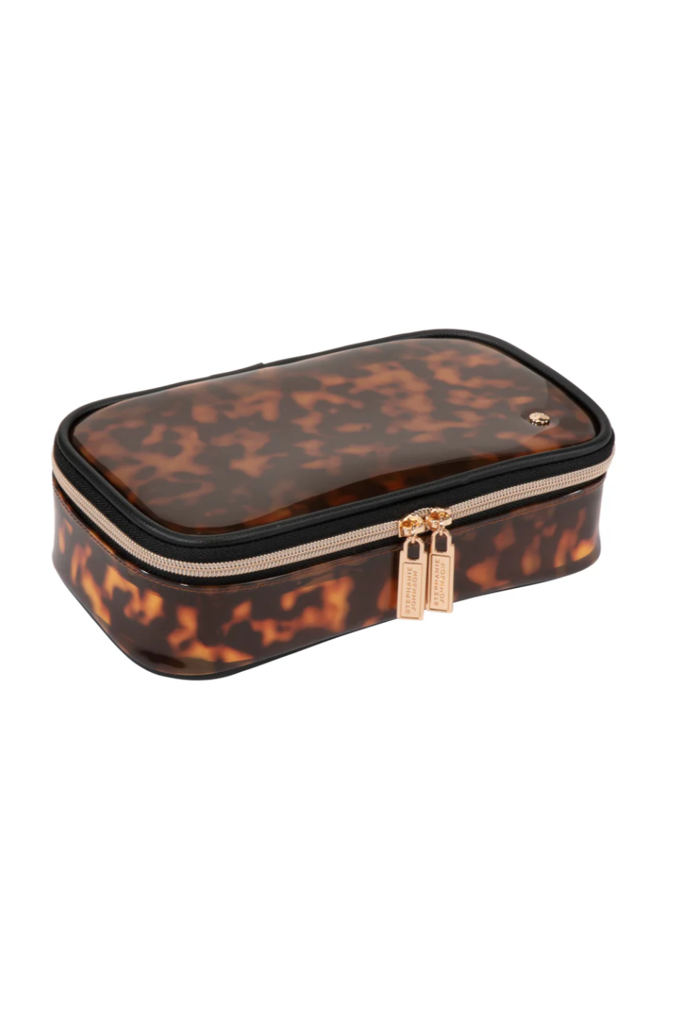 MIAMI TORTOISE CLAIRE MEDIUM MAKEUP CASE - sassanova
