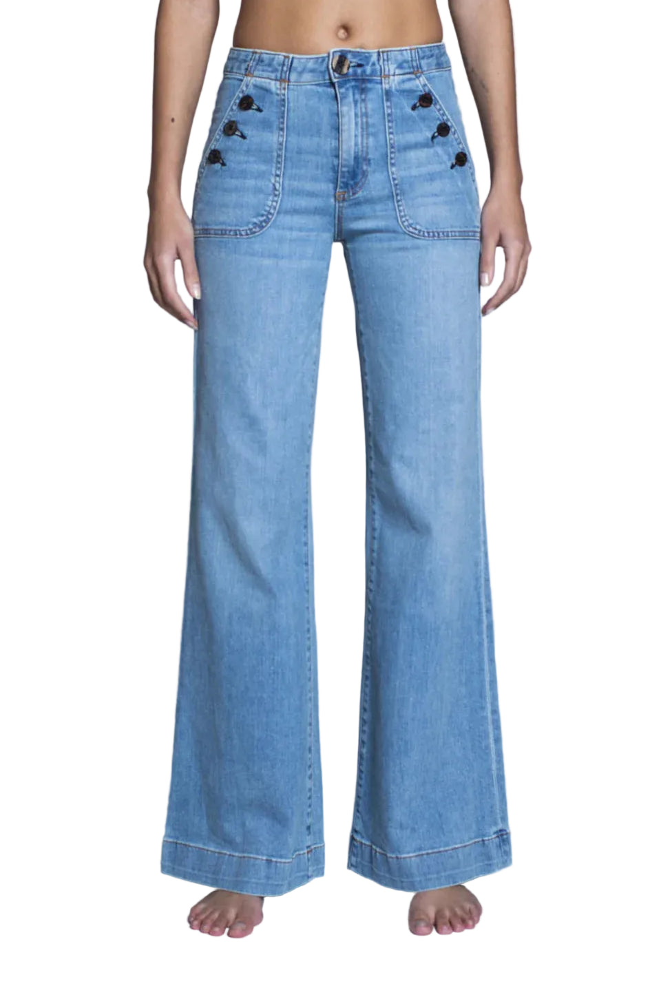 BRICK HOUSE WIDE LEG DYNOMITE - Jeans - Sassanova