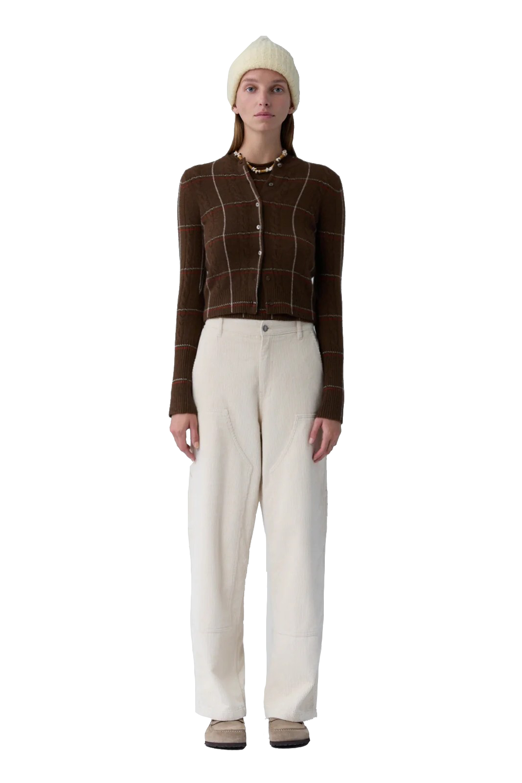 JANE CHECK CARDIGAN - Sassanova