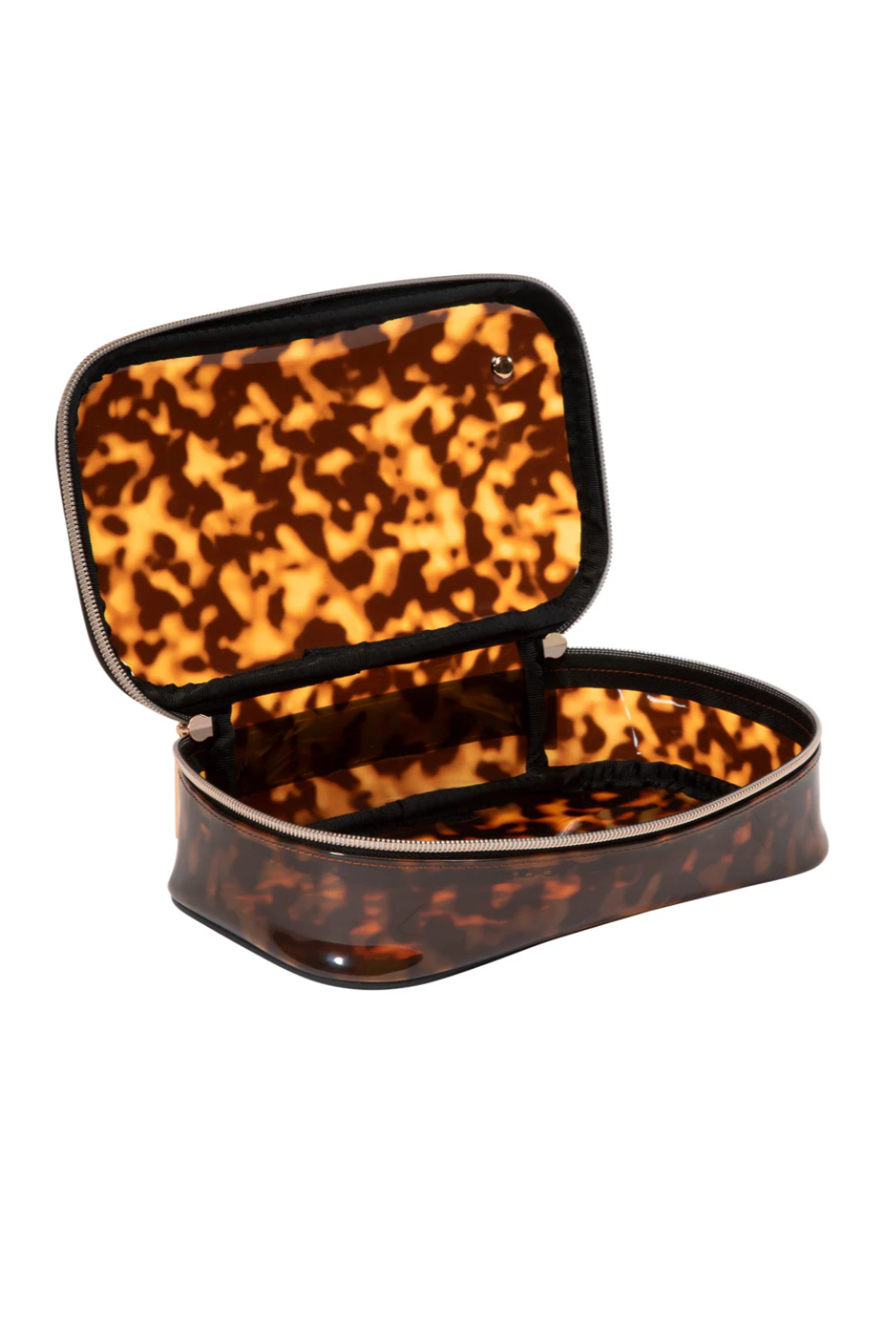 MIAMI TORTOISE CLAIRE MEDIUM MAKEUP CASE - sassanova