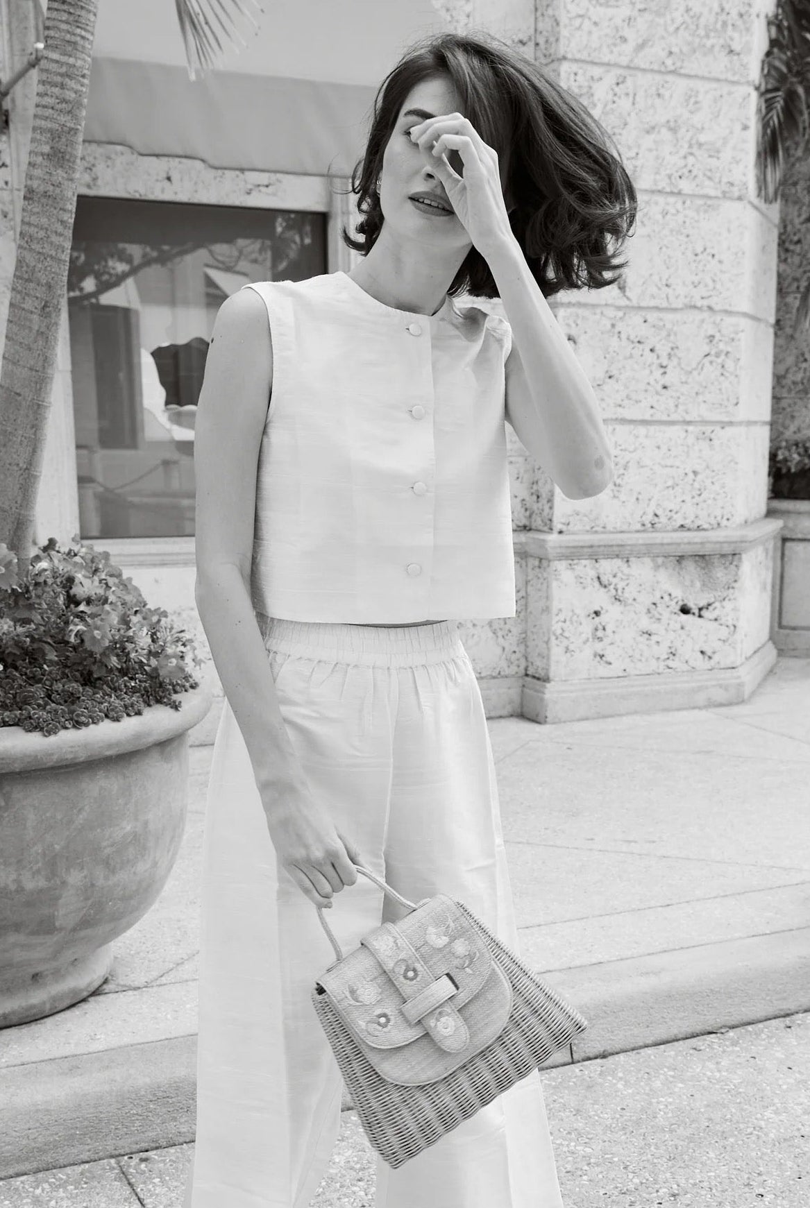 THE LADY BAG FLEUR- NATURAL/PASTEL - Handbags - Sassanova