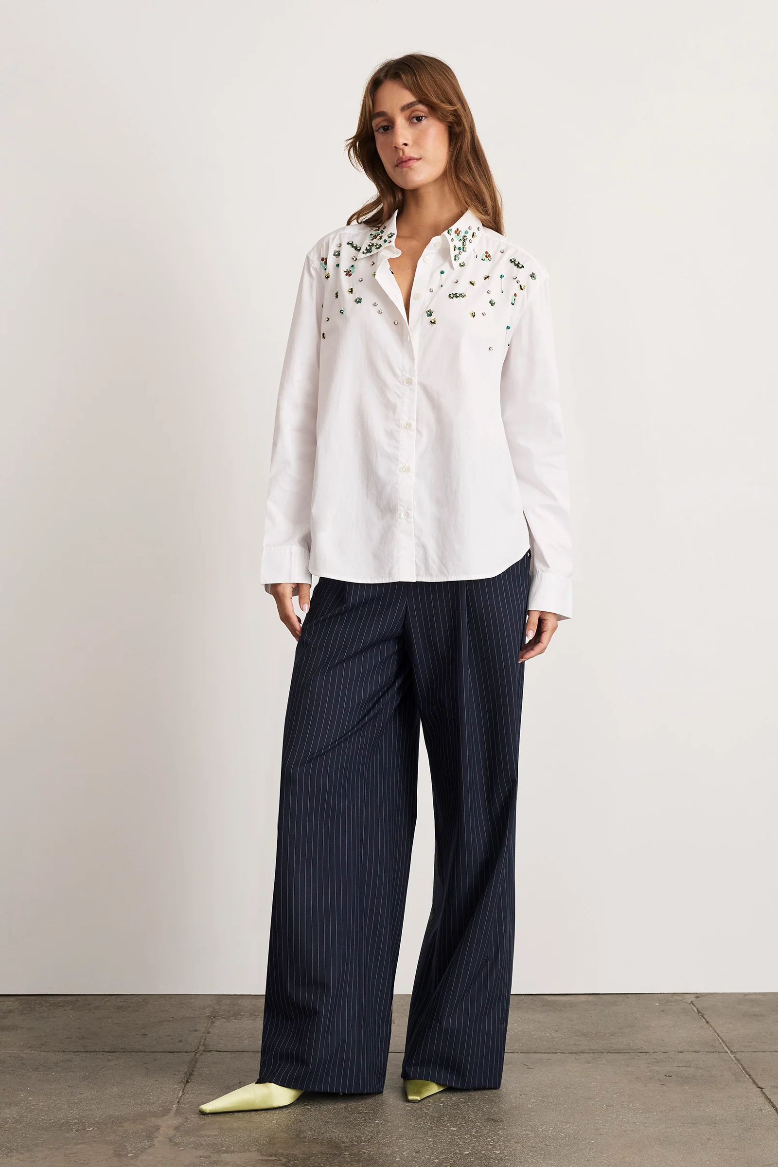 MARGAUX EMBELLISHED TOP - Blouses - Sassanova