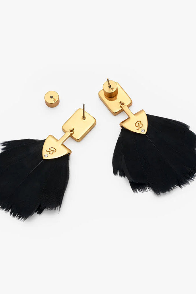 BAR BAY BEZEL DROP EARRING - Earrings - Sassanova
