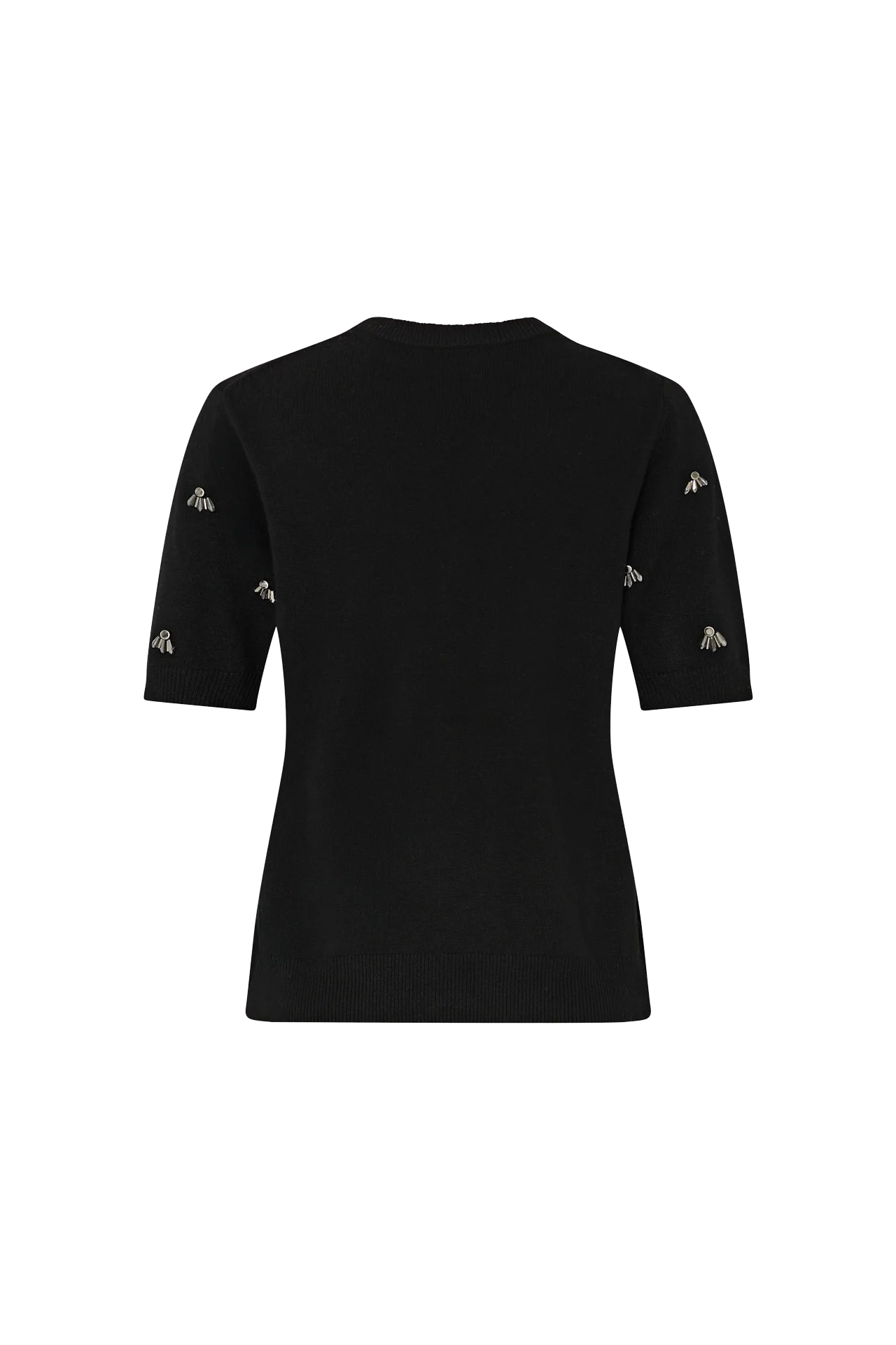 ROSALYN RHINESTONE EMBELLISHED CREW NECK - sassanova