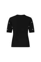 ROSALYN RHINESTONE EMBELLISHED CREW NECK - sassanova