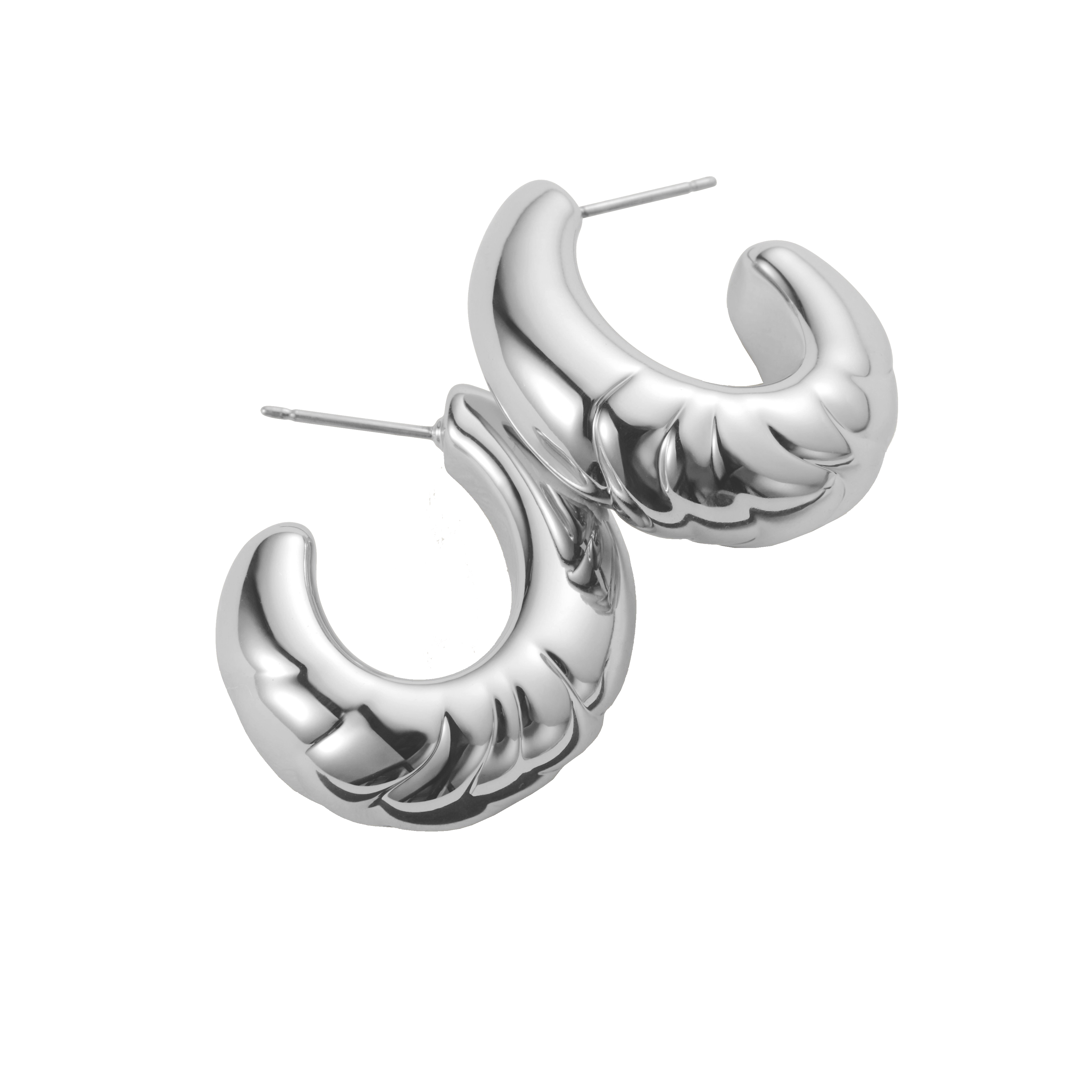 SLIM NELLE HOOPS - Earrings - Sassanova