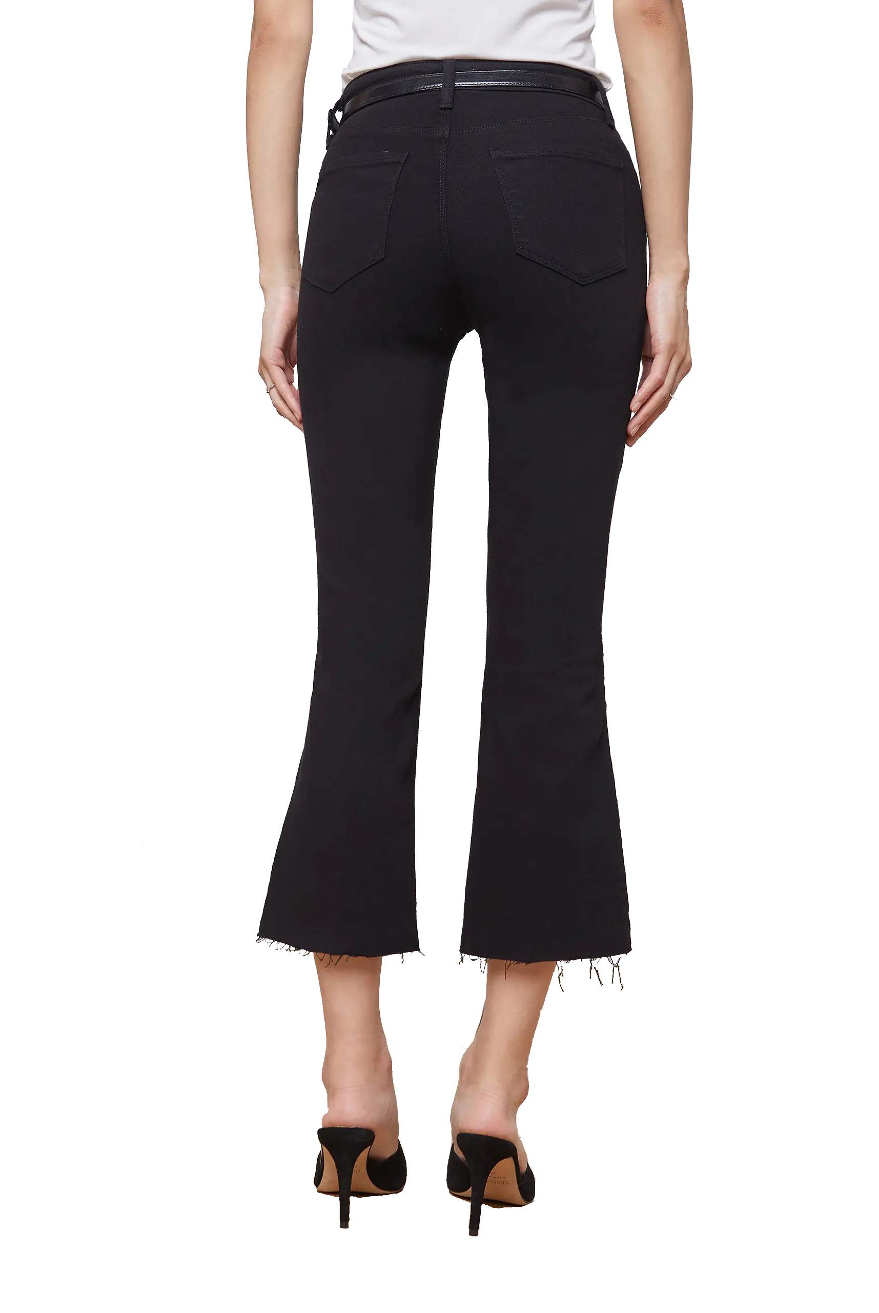 KENDRA CROP FLARE - Denim - Sassanova