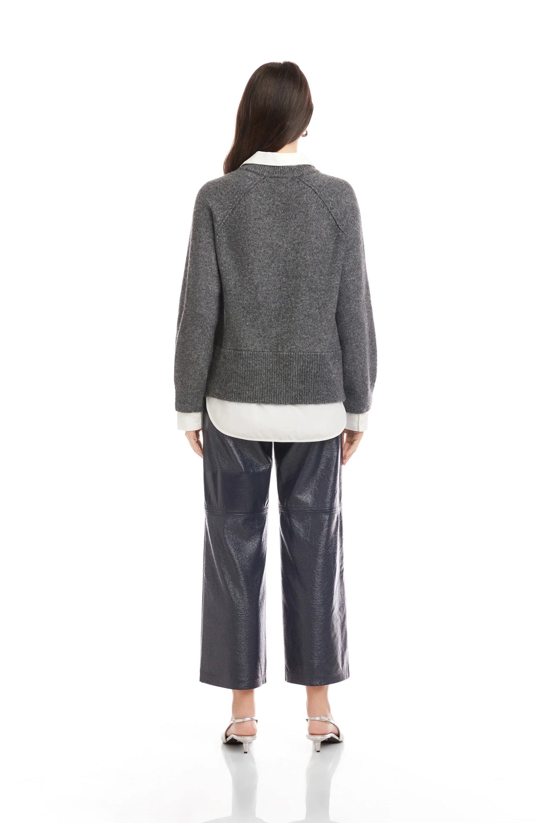 CARRIE MIXED MEDIA SWEATER - Sassanova