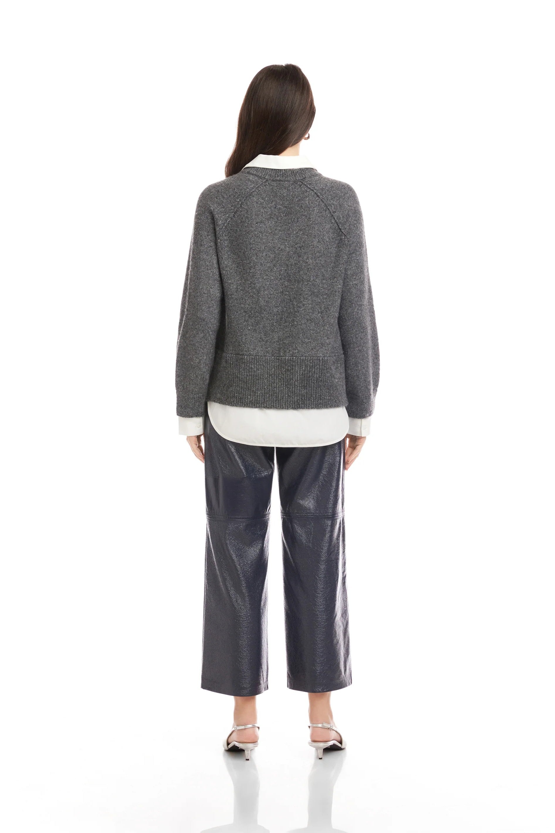 CARRIE MIXED MEDIA SWEATER - Sassanova