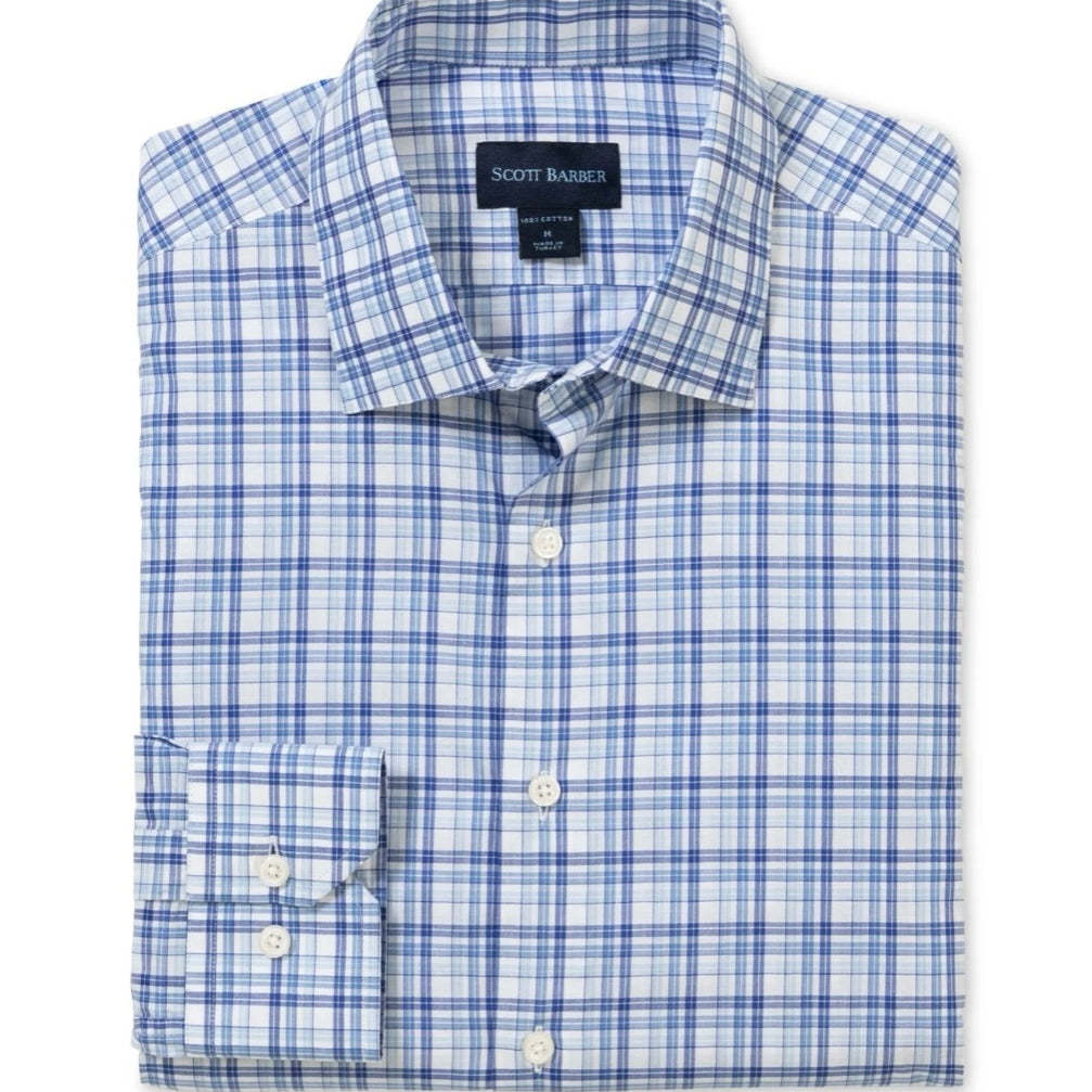 LS NEWPORT POPLIN PLAID