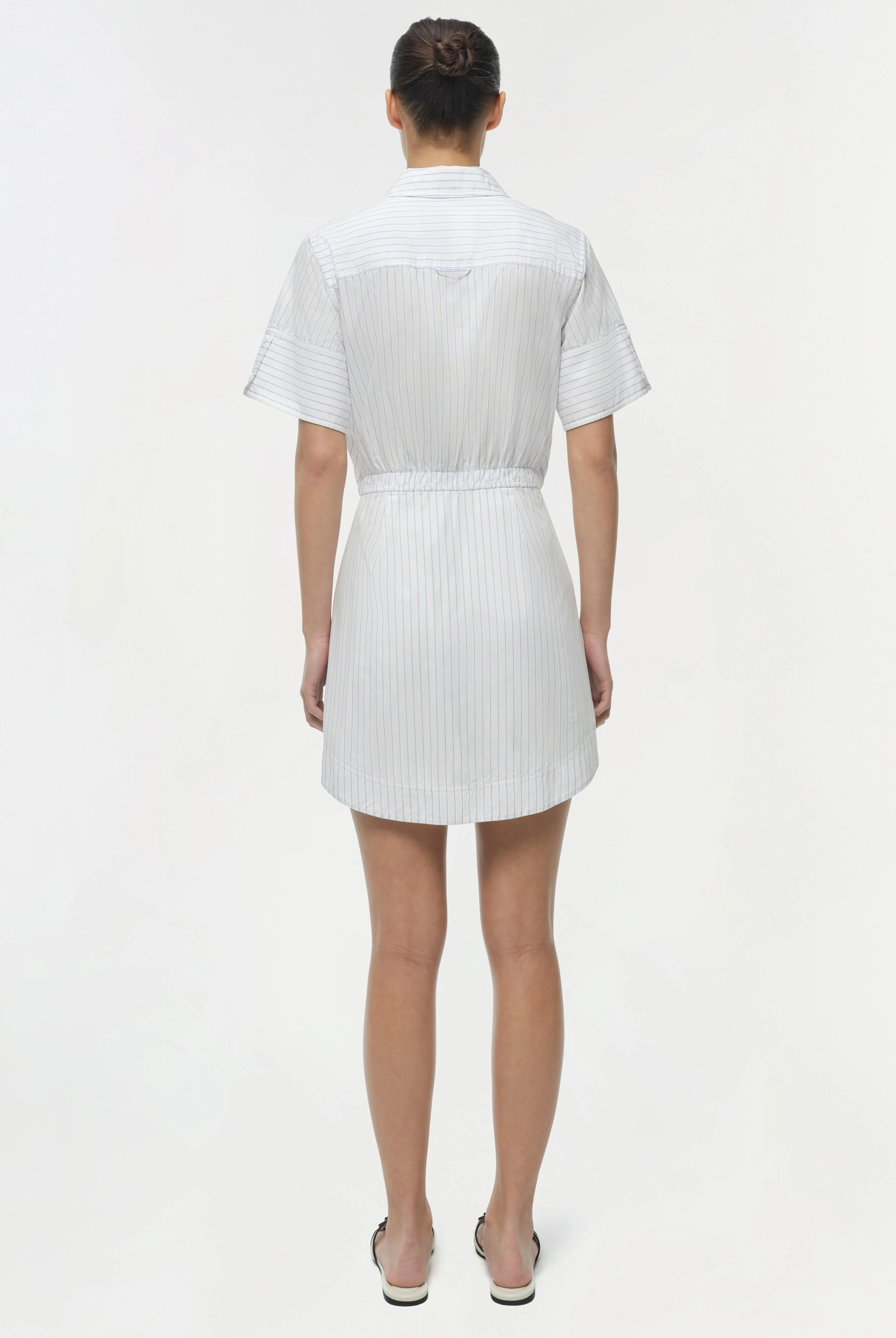 MARCY COTTON MINI SHIRT DRESS - Dresses - Sassanova