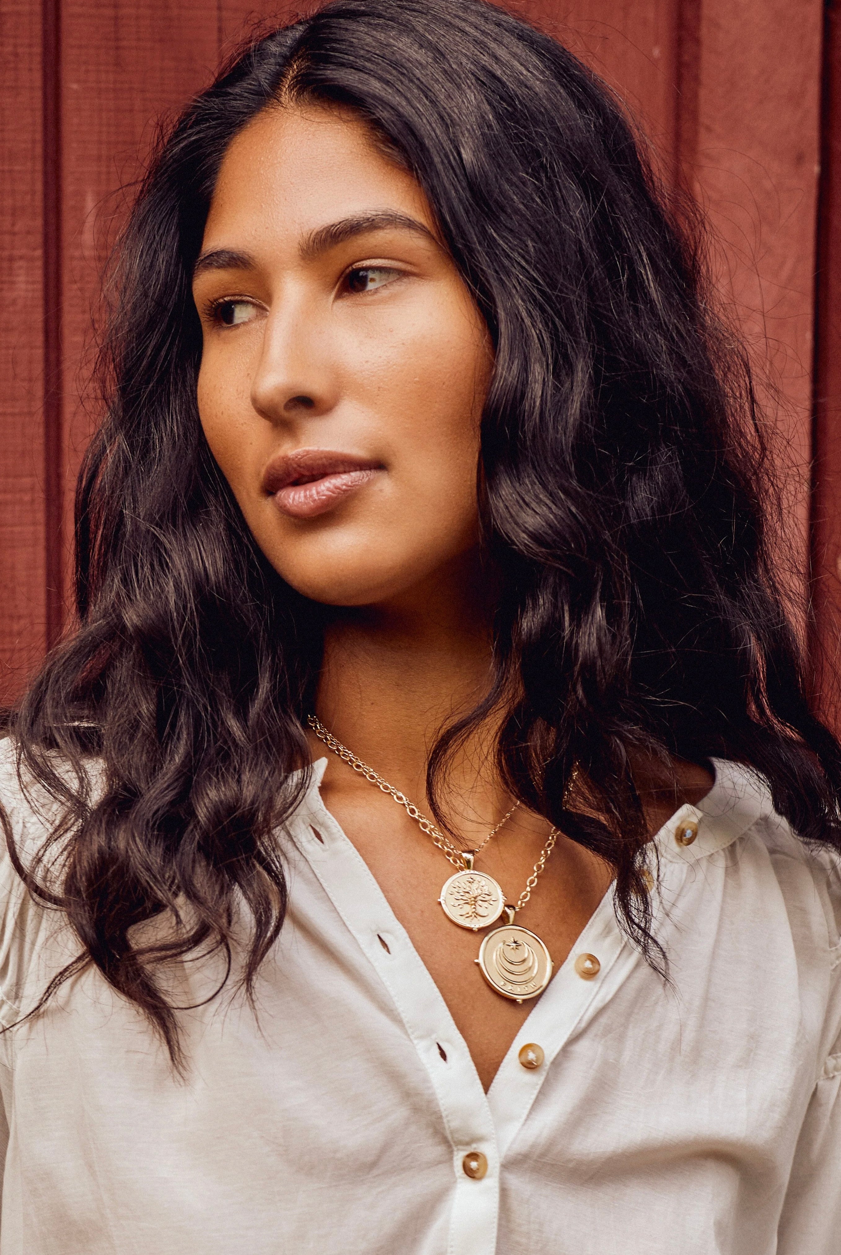 FAITH SM PENDANT NECKLACE- SATELLITE CHAIN
sassanova