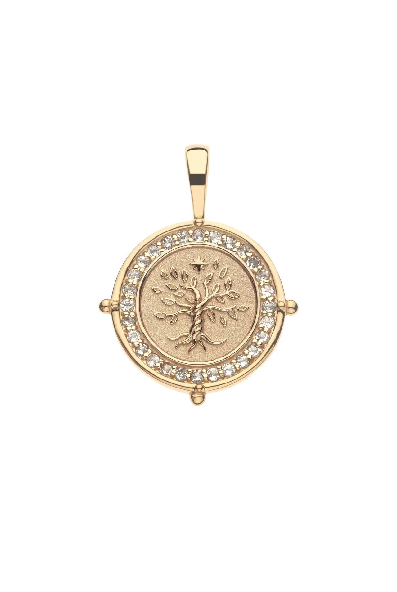 FAITH PETITE EMBELLISHED COIN NECKLACE- SATELLITE CHAIN - sassanova