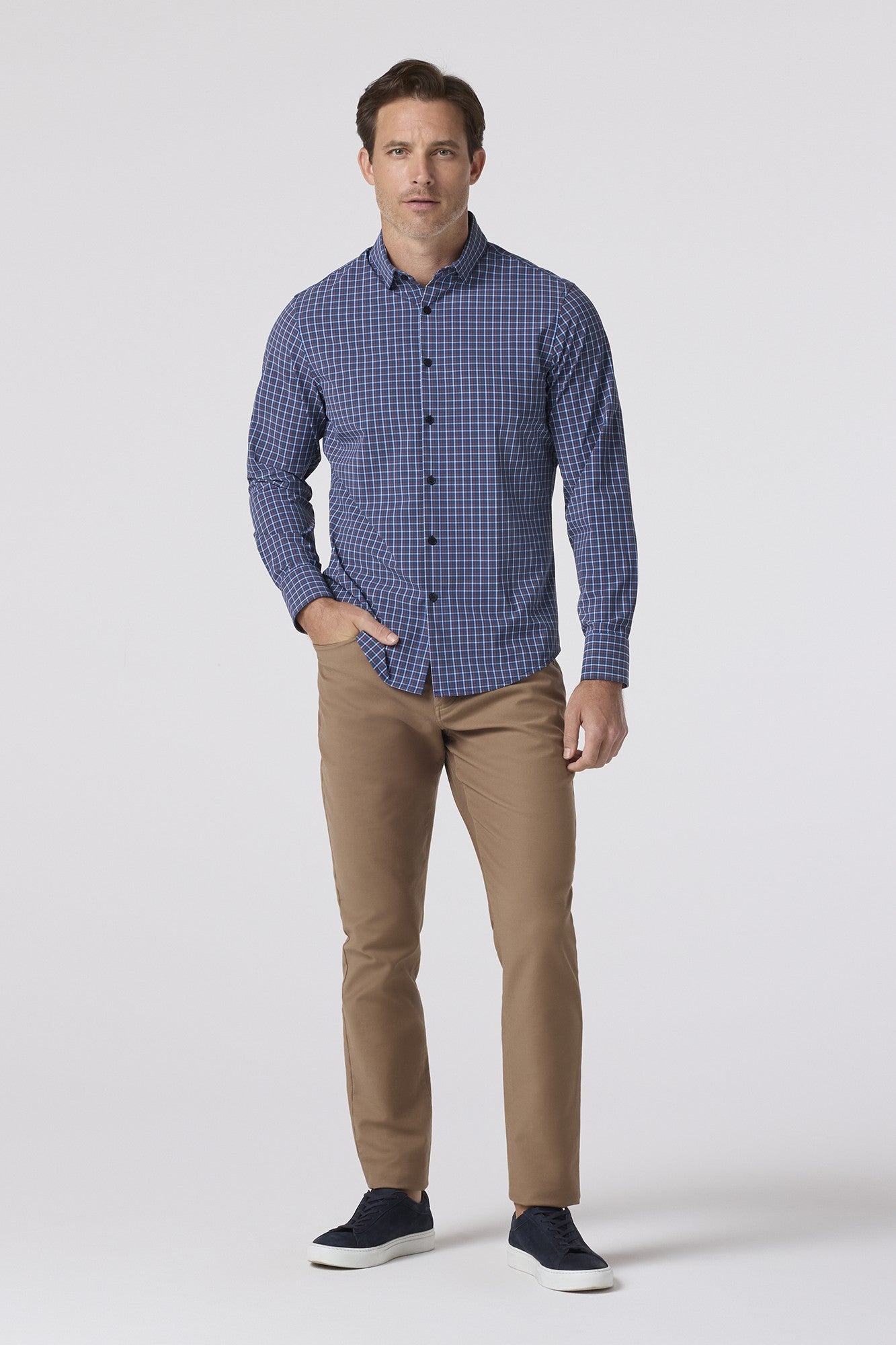 LEEWARD NO TUCK LS DRESS SHIRT-sassanova