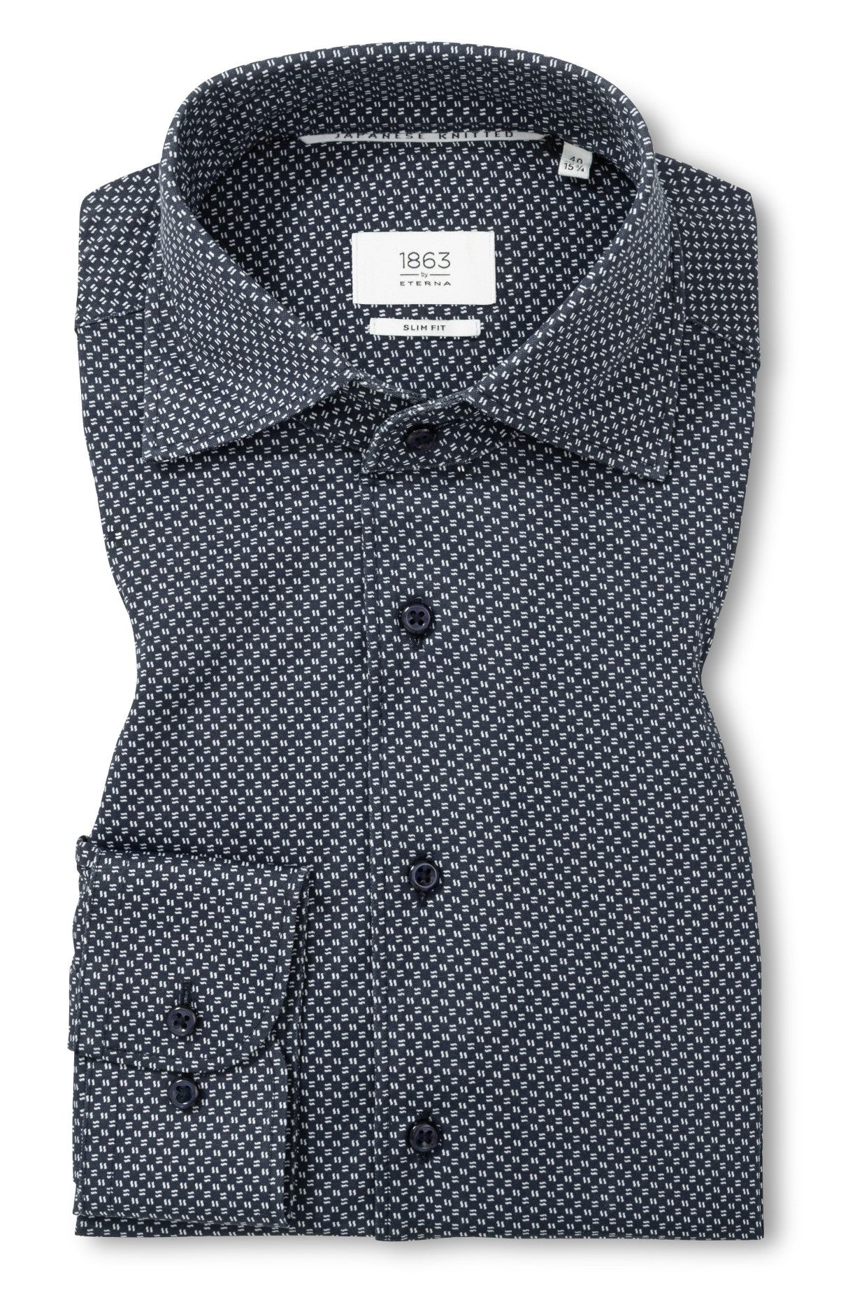 JAPANSE KNITTED JERSEY STRIPE W/ VARI COLLAR - novaman