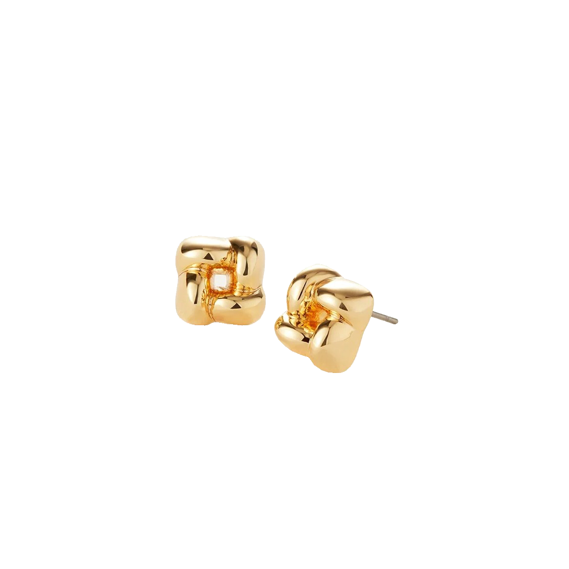 MINI WOVEN SQUARE EARRINGS - Earrings - Sassanova
