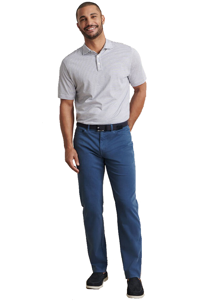 SIGNATURE SATEEN FIVE- POCKET PANT - novaman