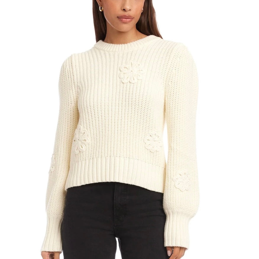 BRYLEE FLORAL SWEATER - Sweaters -Sassanova