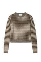 CASHMERE TEXTURED STRIPE CREW
sassanova