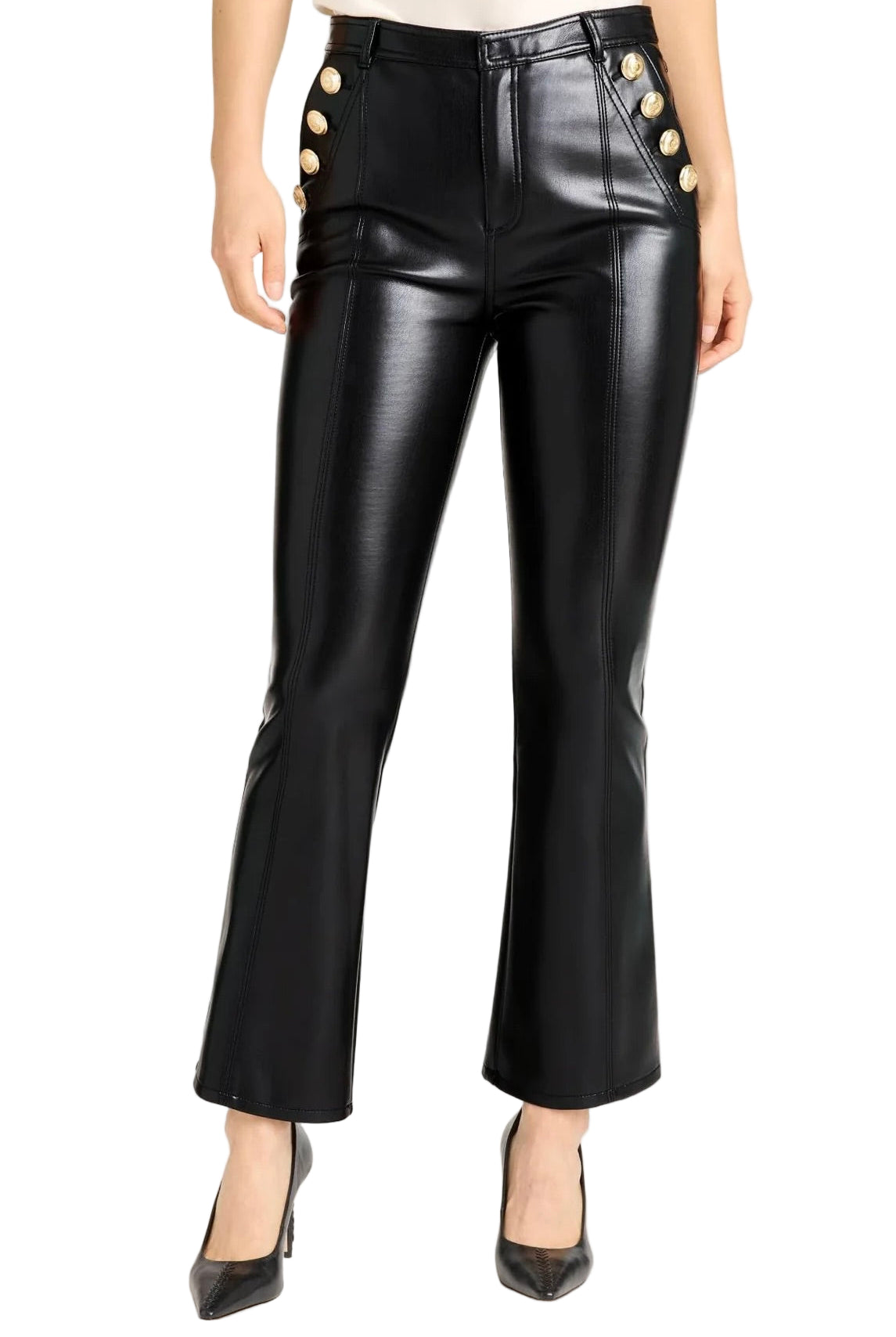 VEGAN LEATHER CROPPED SUZETTE PANT
sassanova