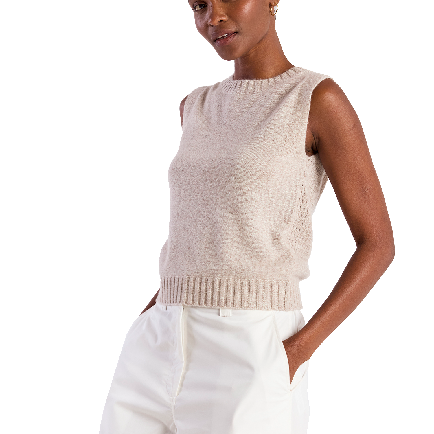 CREW NECK TANK - Sweaters - Sassanova