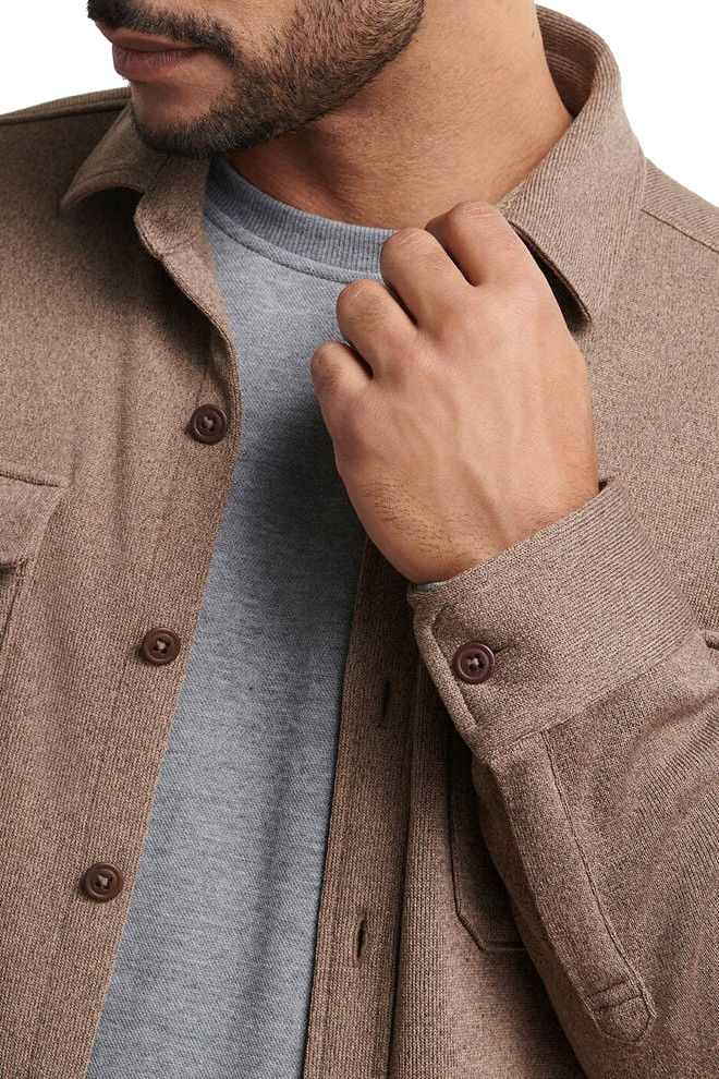 CROWN SWEATER FLEECE SHIRT JACKET - novaman