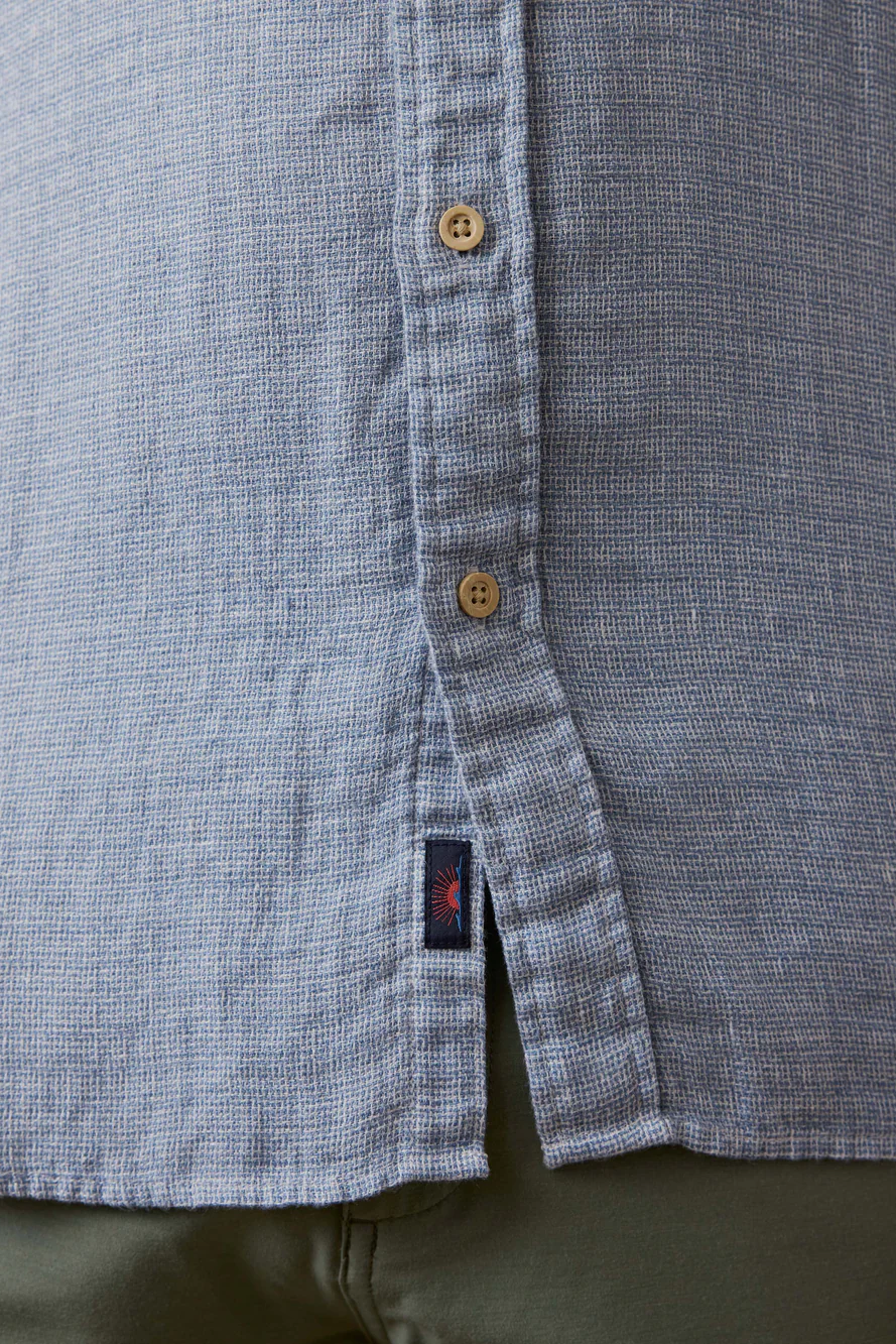 SHORT SLEEVE PALMA LINEN SHIRT - Short Sleeved Shirts - Novaman