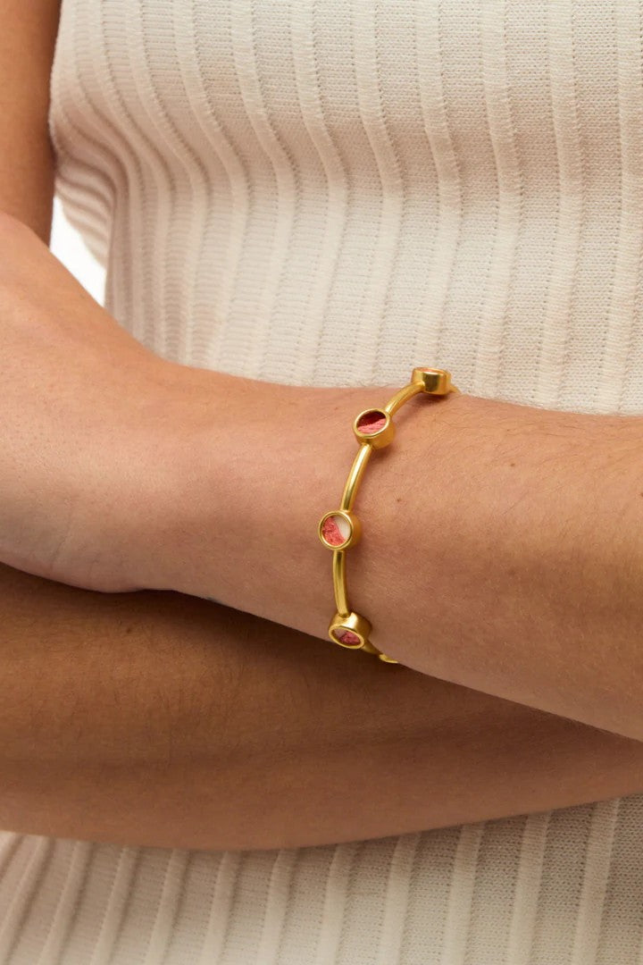 BRITTANY MULTI BEZEL CUFF - Bracelets - Sassanova