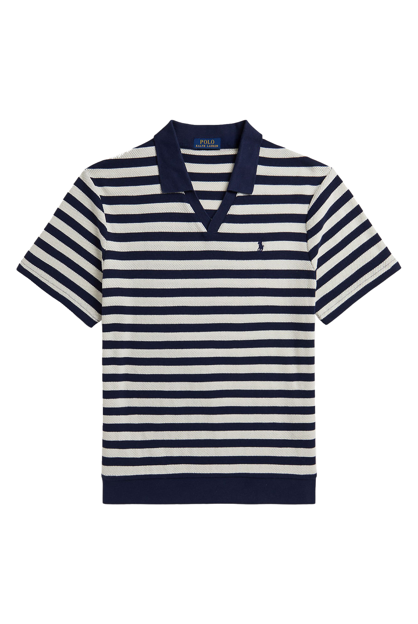 CLUB STRIPE JOHNNY COLLAR POLO - Polos - Novaman