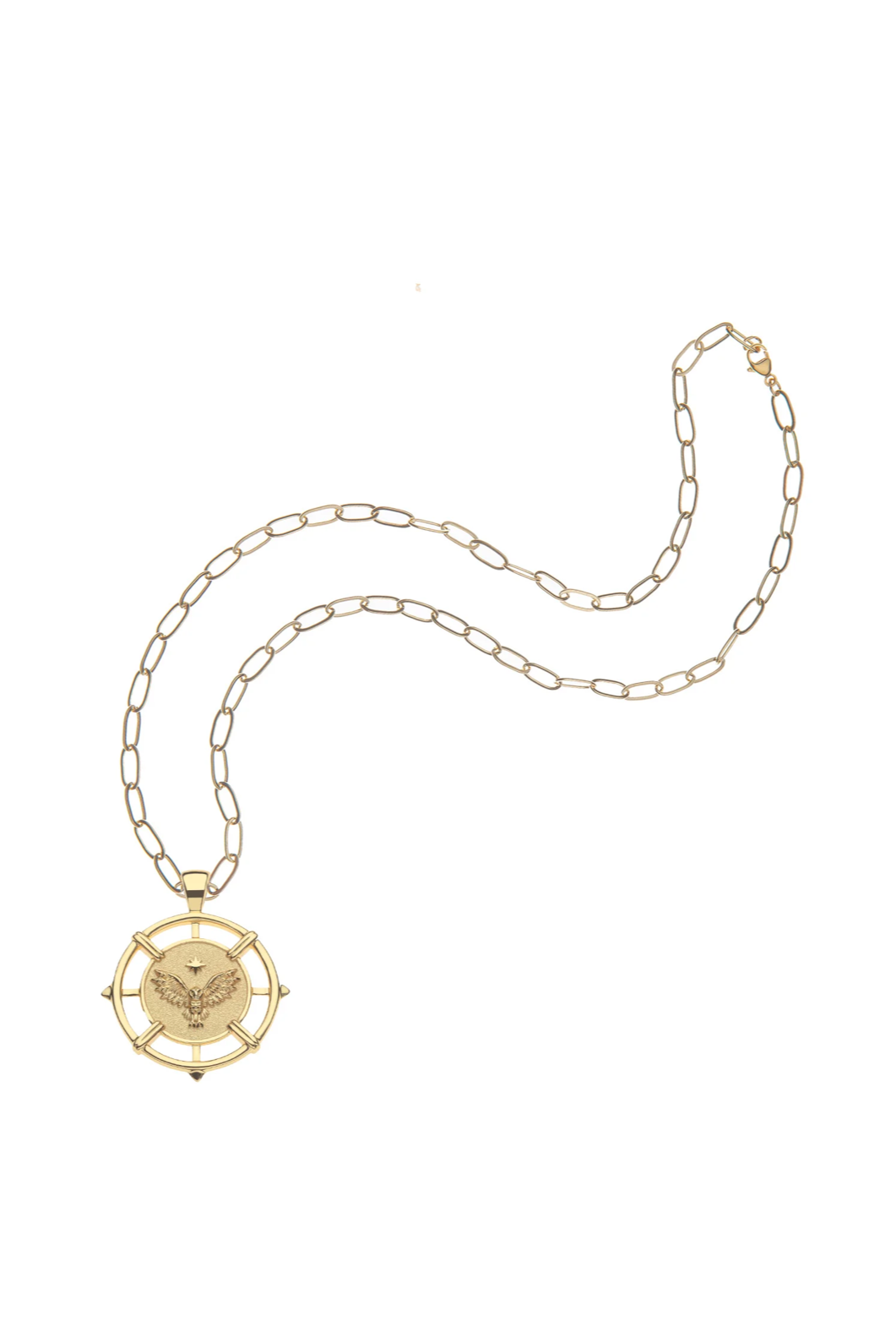 GRACE OWL ORIGINAL NECKLACE- DRAWN LINK CHAIN - Necklaces - Sassanova