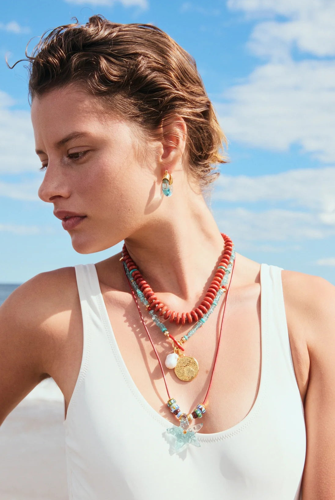 CRYSTAL CALA NECKLACE- MULTI - Necklaces - Sassanova