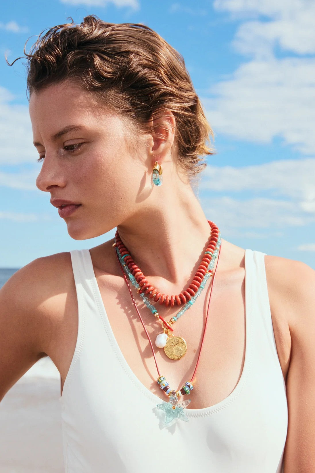 CRYSTAL CALA NECKLACE- MULTI - Necklaces - Sassanova
