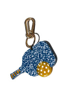HAND PAINTED PICKLEBALL BAG CHARM & KEYCHAIN - sassanova