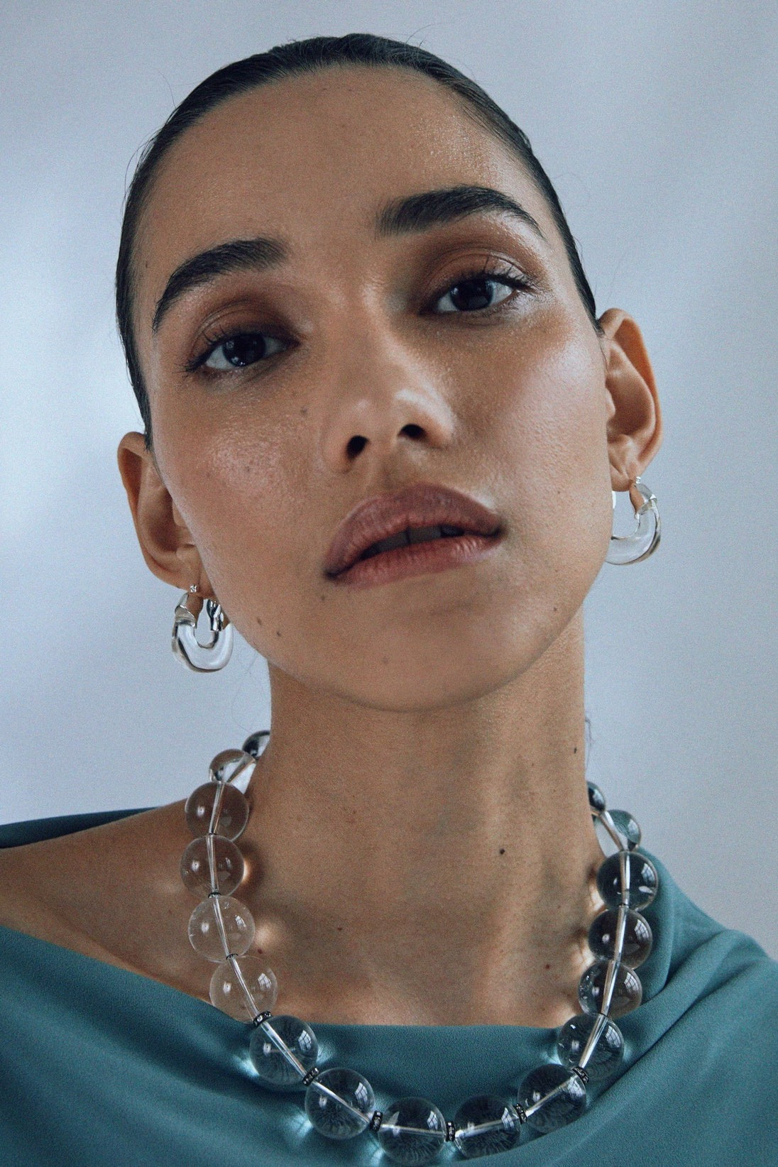 MINI ORGANIC HOOPS SILVER - Earrings - Sassanova