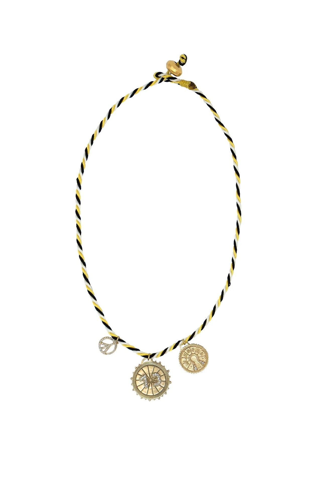LUCKY 13 NECKLACE- JAUNE - Necklaces - Sassanova