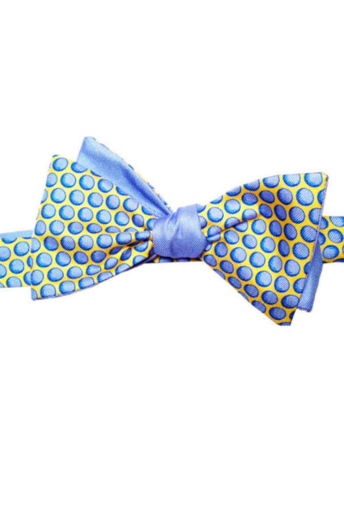BLUE BALLS REVERSIBLE BOW TIE - Ties - Novaman