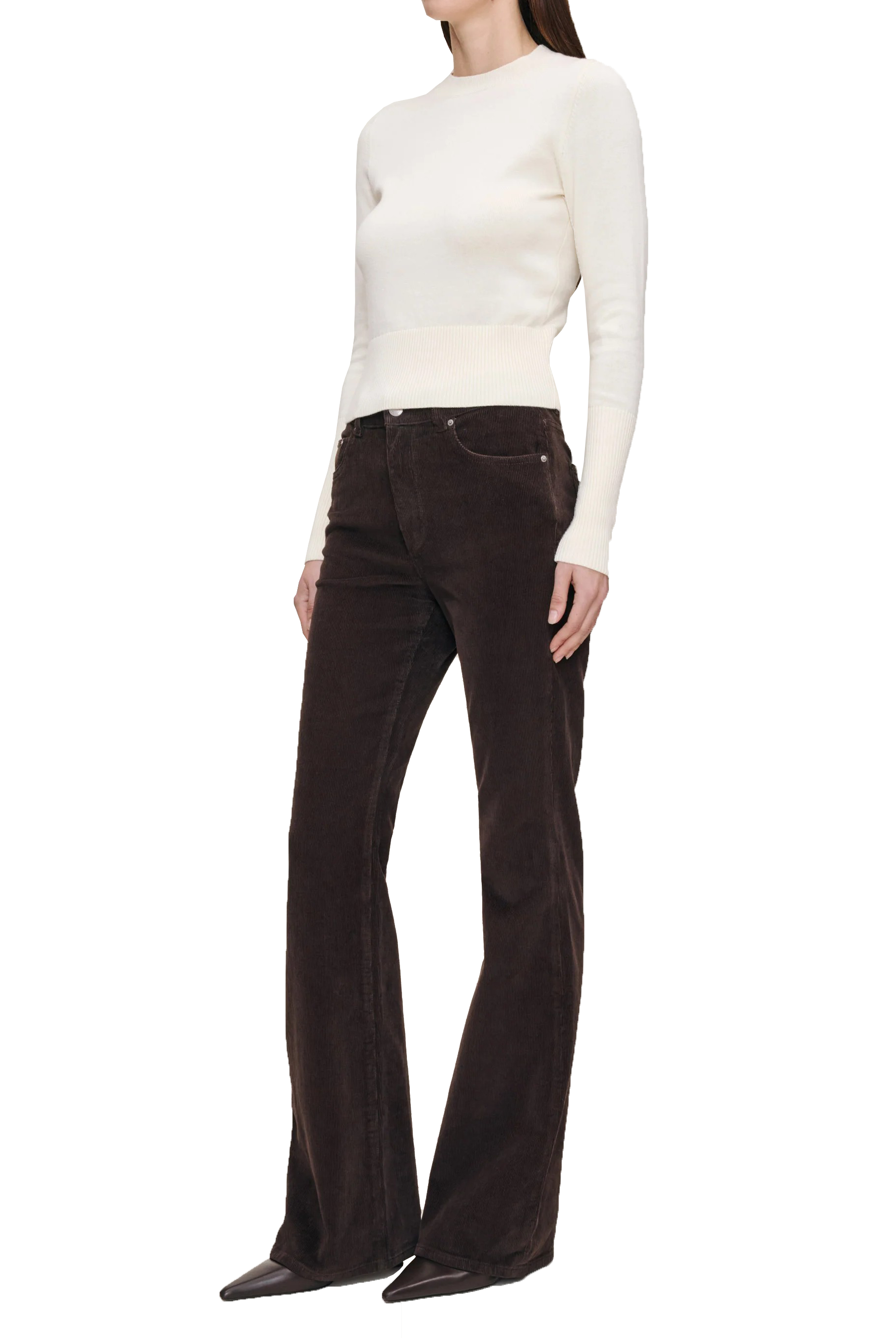 BRIDGET BOOT HIGH RISE CORDUROY 33 - SASSANOVA