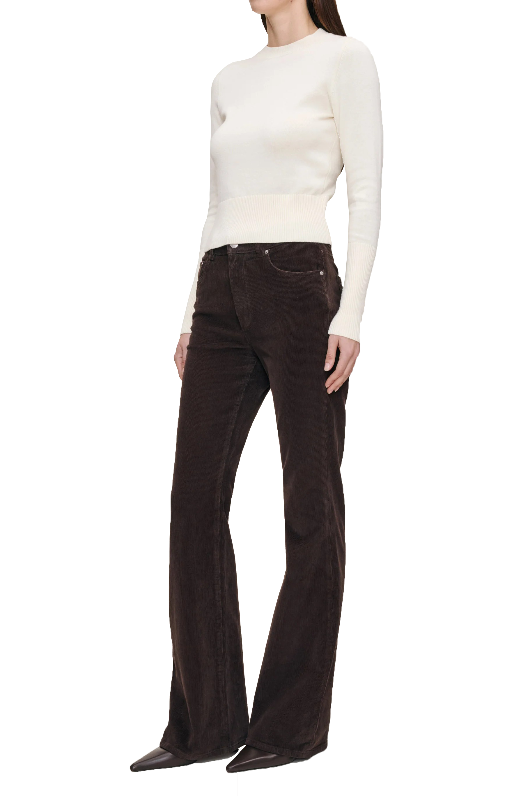 BRIDGET BOOT HIGH RISE CORDUROY 33 - SASSANOVA