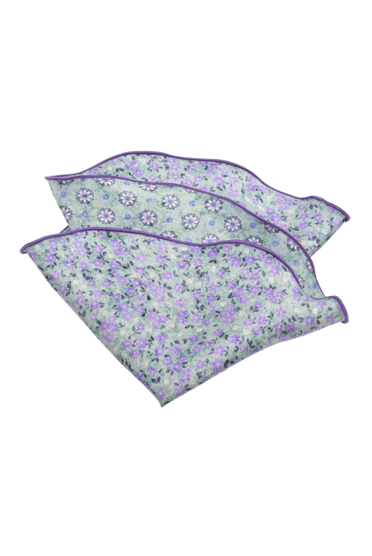 SILK PRINTED PANAMA POCKET ROUND MINT OS Sassanova / Novaman