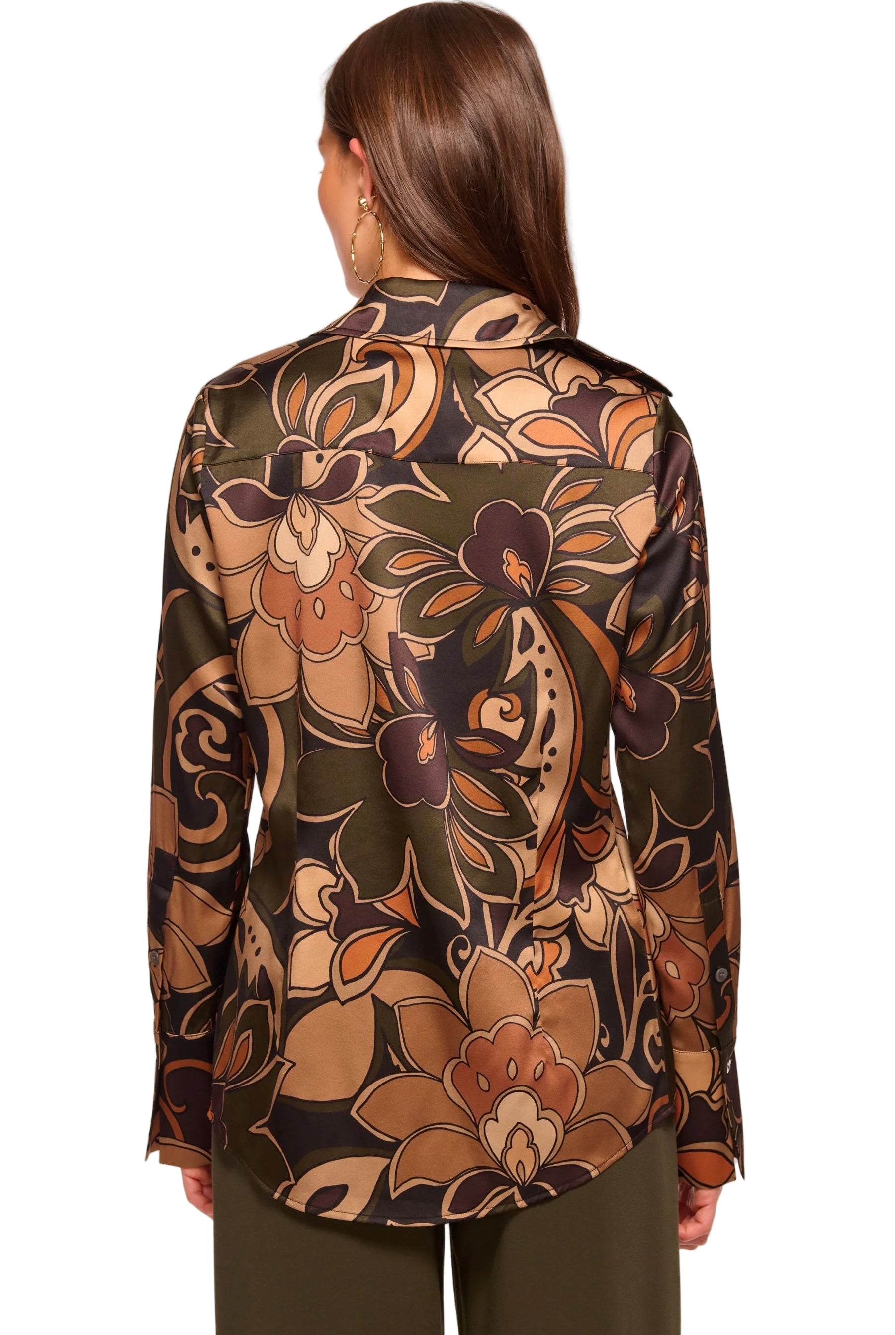 RETRO PRINTED VICTORIA BLOUSE - Blouses - Sassanova