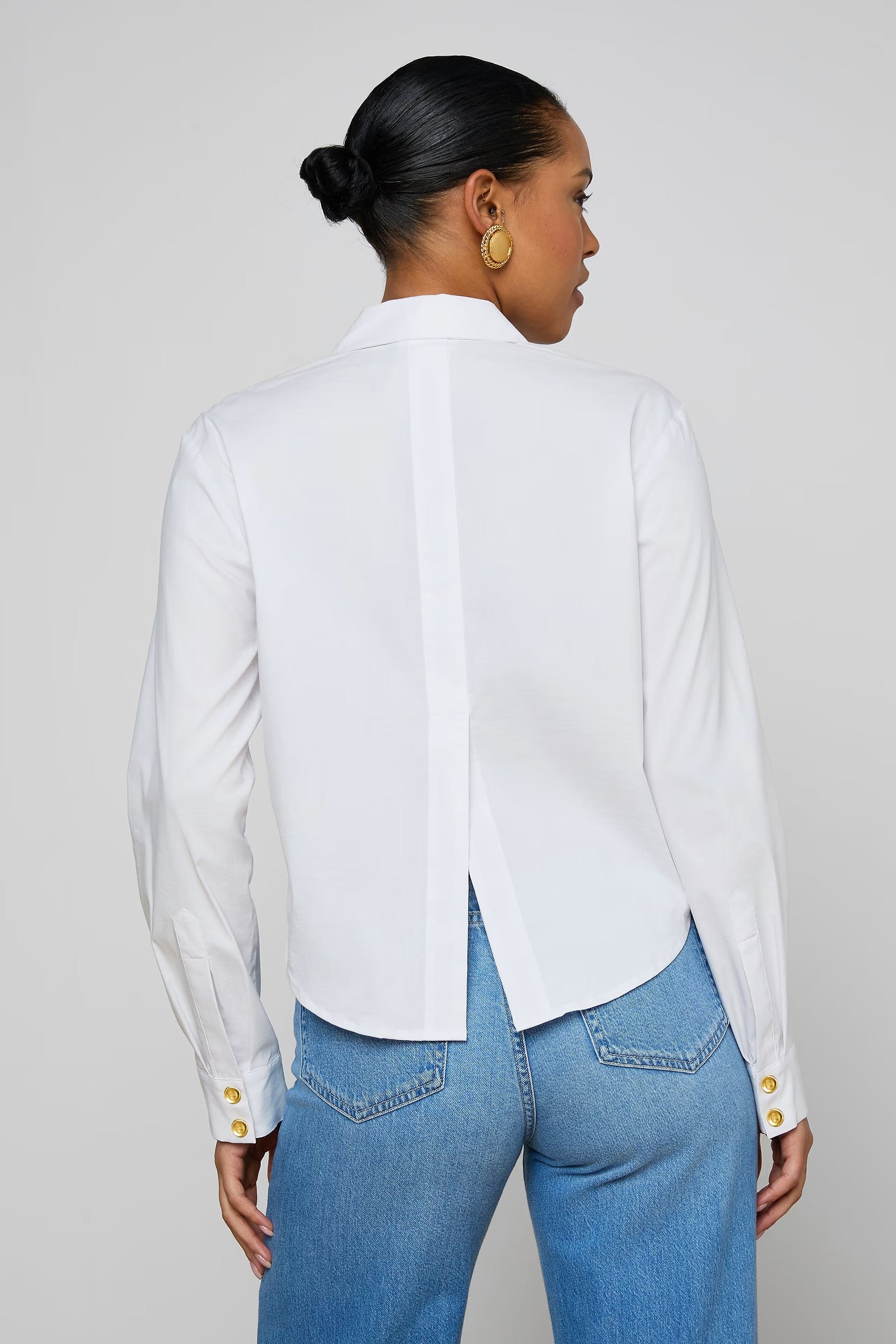 COSETTE CROP HI LOW SHIRT - Blouses - Sassanova