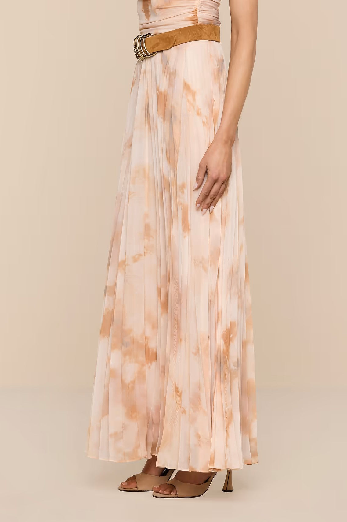 TORIN PLEATED MAXI SKIRT - Skirts - Sassanova